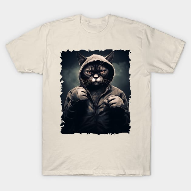 Boxer Cat - Cat Boxing T-Shirt by ArtisticCorner